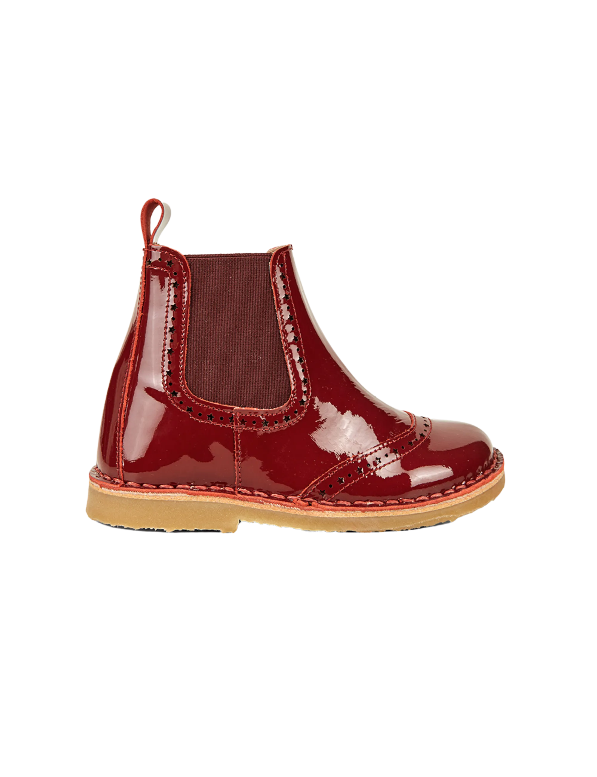 Ankle Boot Stars - Cherry Patent