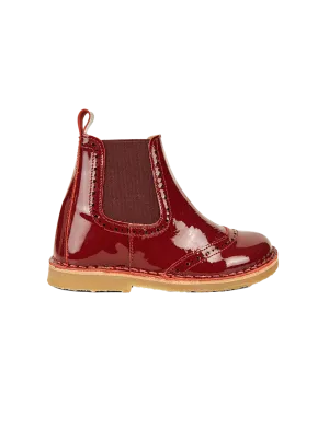 Ankle Boot Stars - Cherry Patent