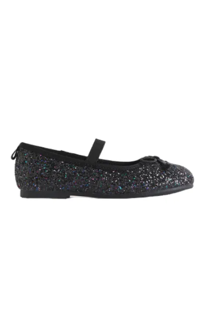 Black Glittery Pump