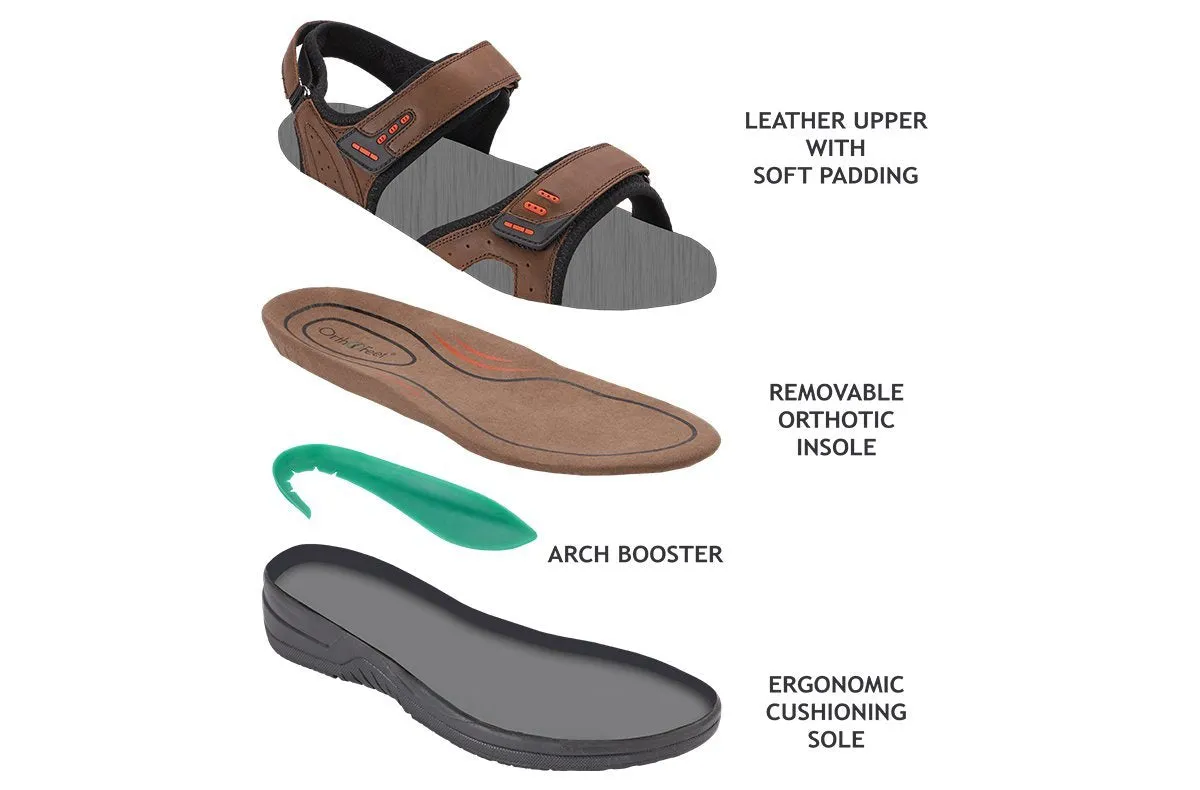 Cambria Brown Men's Sandals