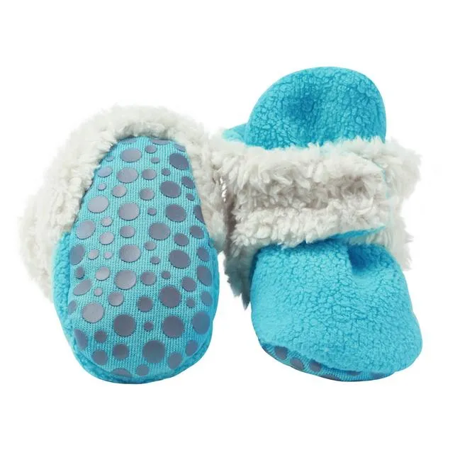 Cozie Fleece Baby Booties with Grippers