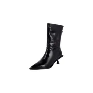 CrocSimplicity Leather Low-Heel Boots