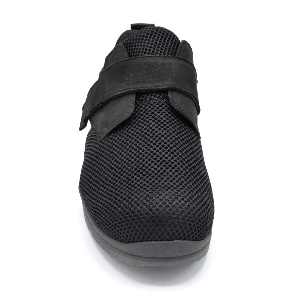 DB Andy - Extra Wide Fitting Velcro Close Shoe- 6V (6E-8E) - Black