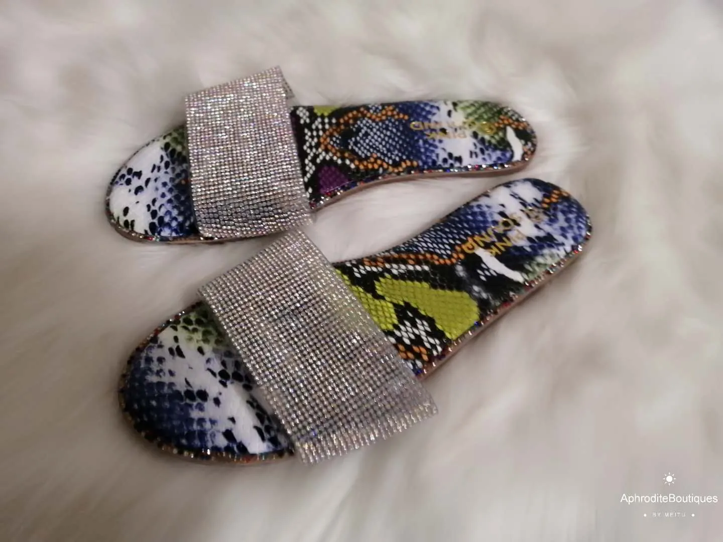 Diamond shining slippers SY0019