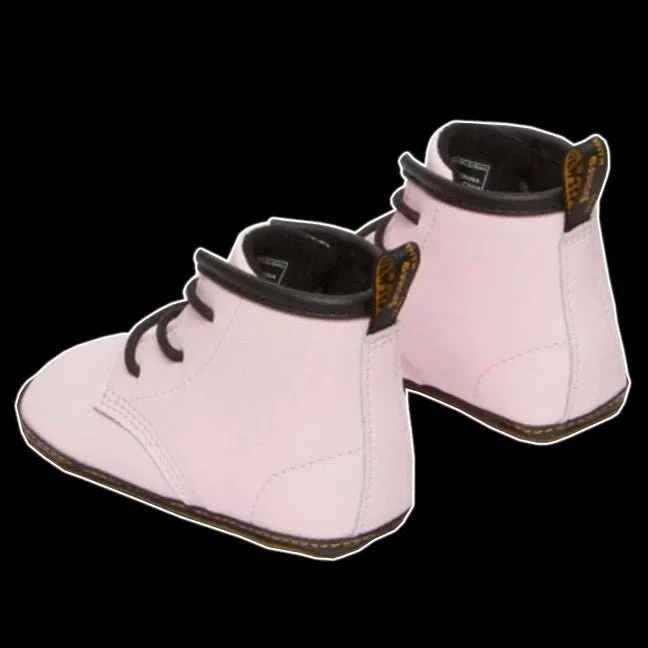 Dr Martens - Newborn Pink Leather Crib Shoe