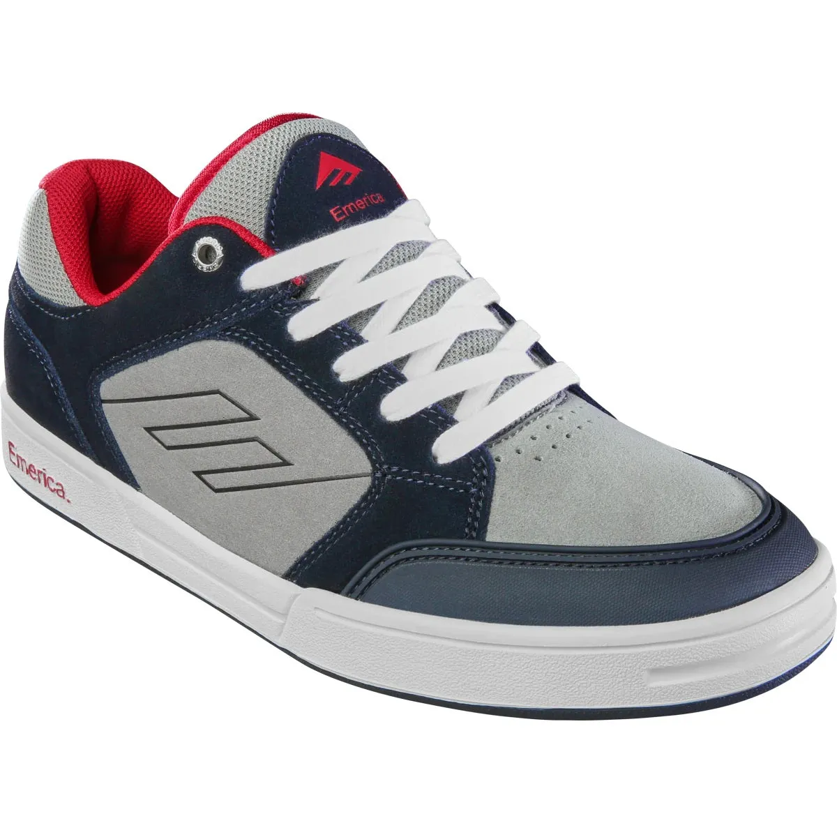 Emerica Shoes Heritic - Navy/Grey/Red