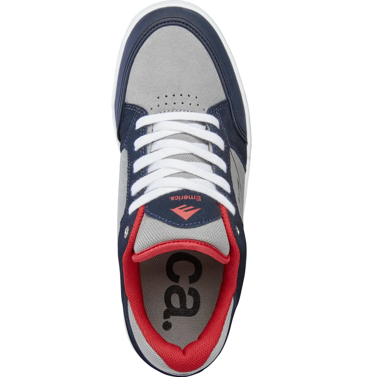 Emerica Shoes Heritic - Navy/Grey/Red