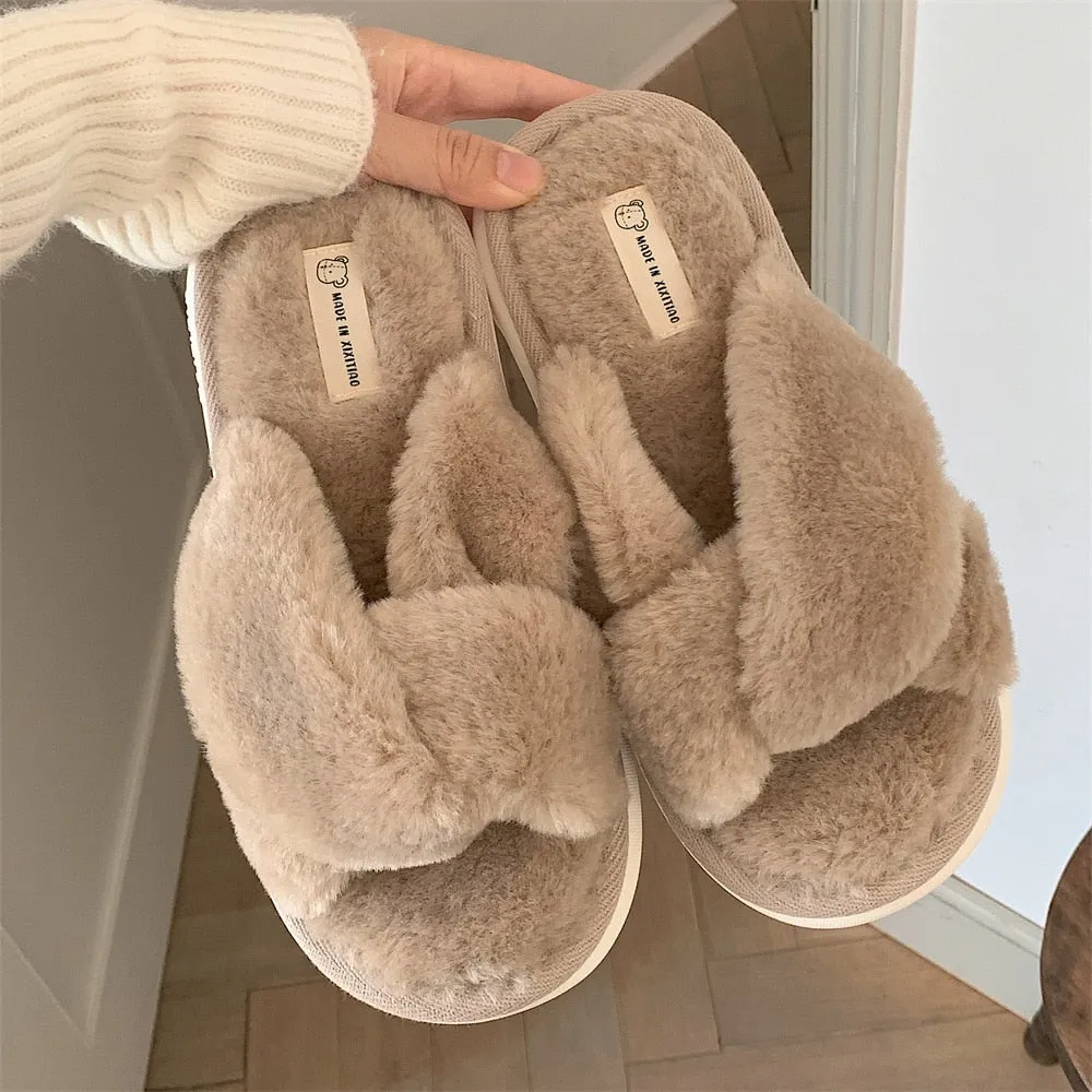 Fluffy Fur Slippers