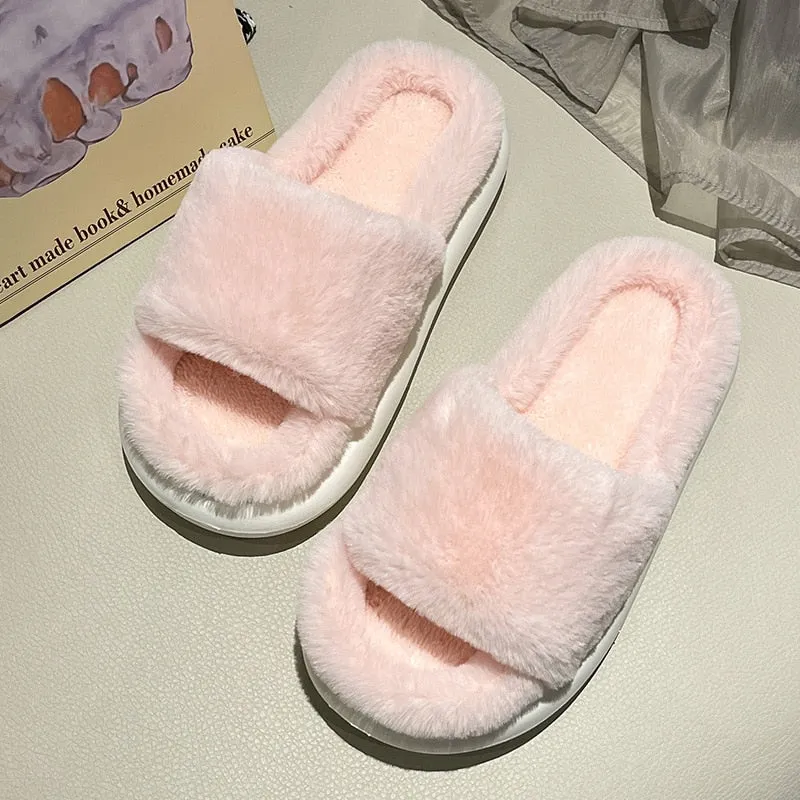 Fluffy Fur Slippers