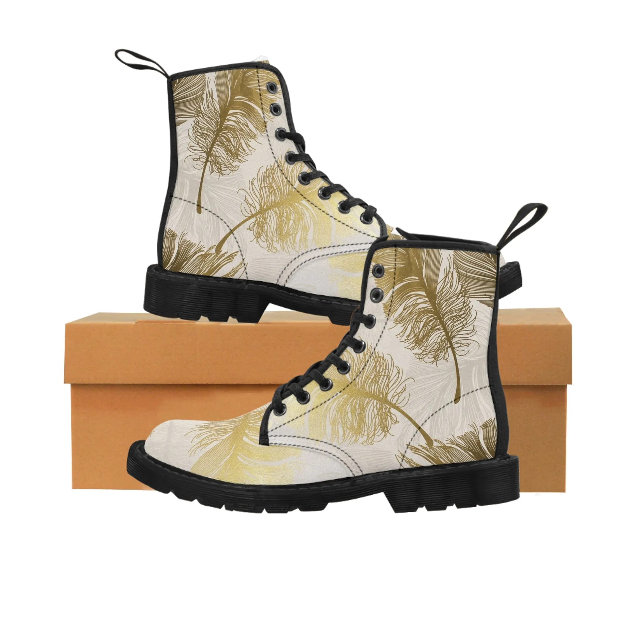 Golden Feathers - Inovax Men's Canvas Boots