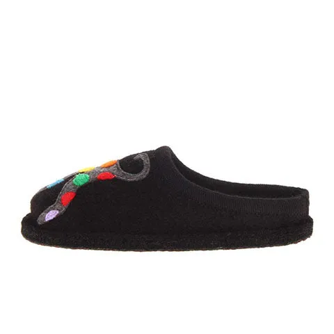 Haflinger Jack Slipper (Women) - Black