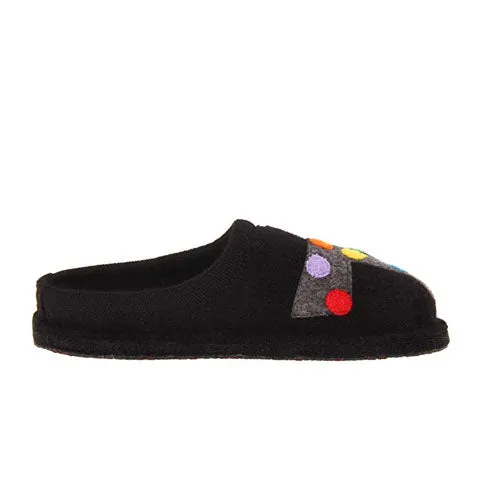 Haflinger Jack Slipper (Women) - Black