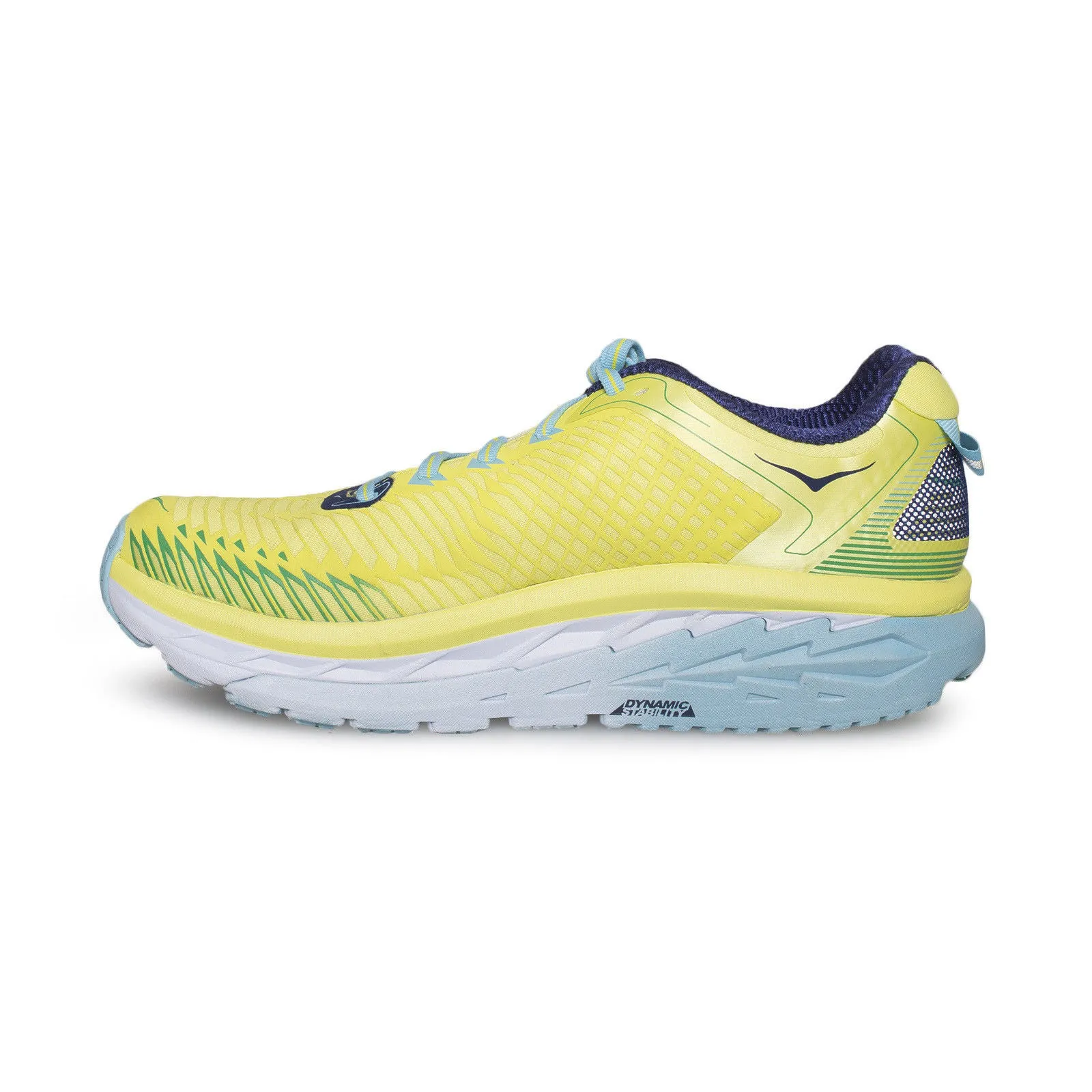 Hoka Arahi Lime / Blue Topaz Running Shoes