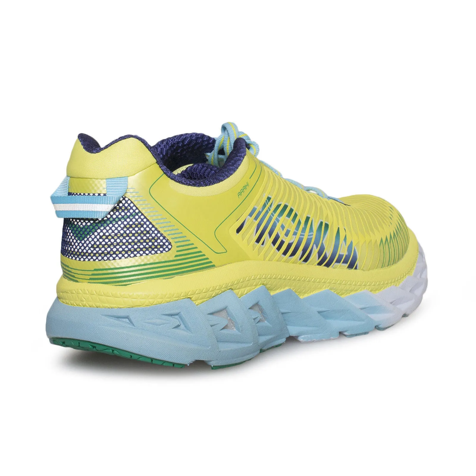 Hoka Arahi Lime / Blue Topaz Running Shoes