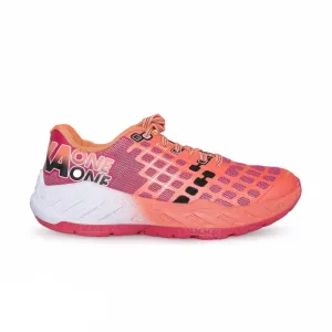 Hoka Clayton Teaberry / Neon Coral Running Shoes