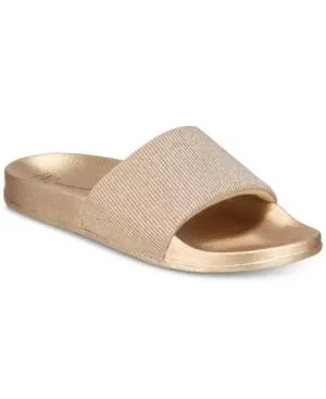 I.n.c. Women's Metallic Slide Slippers