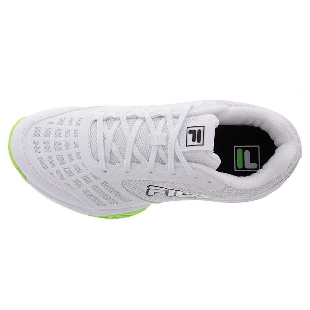 Juniors Axilus 3 Tennis Shoes White and Black