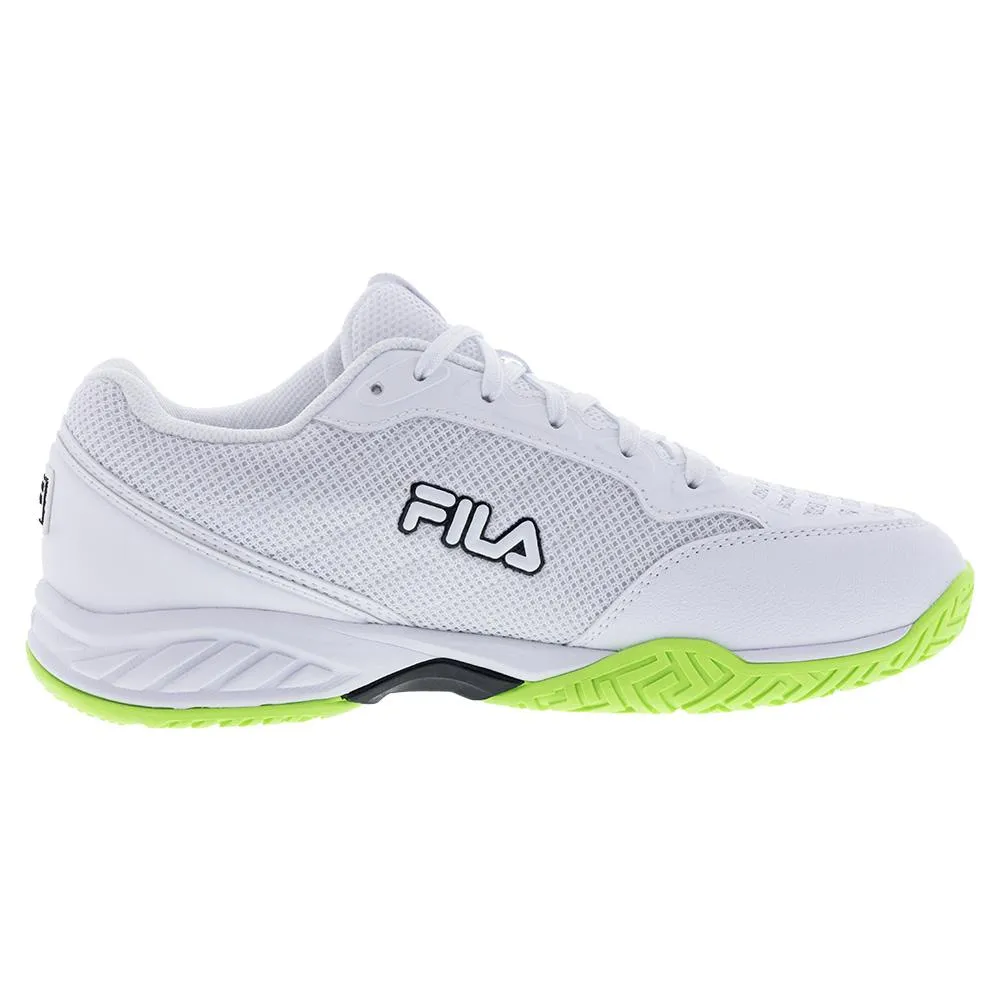 Juniors Axilus 3 Tennis Shoes White and Black