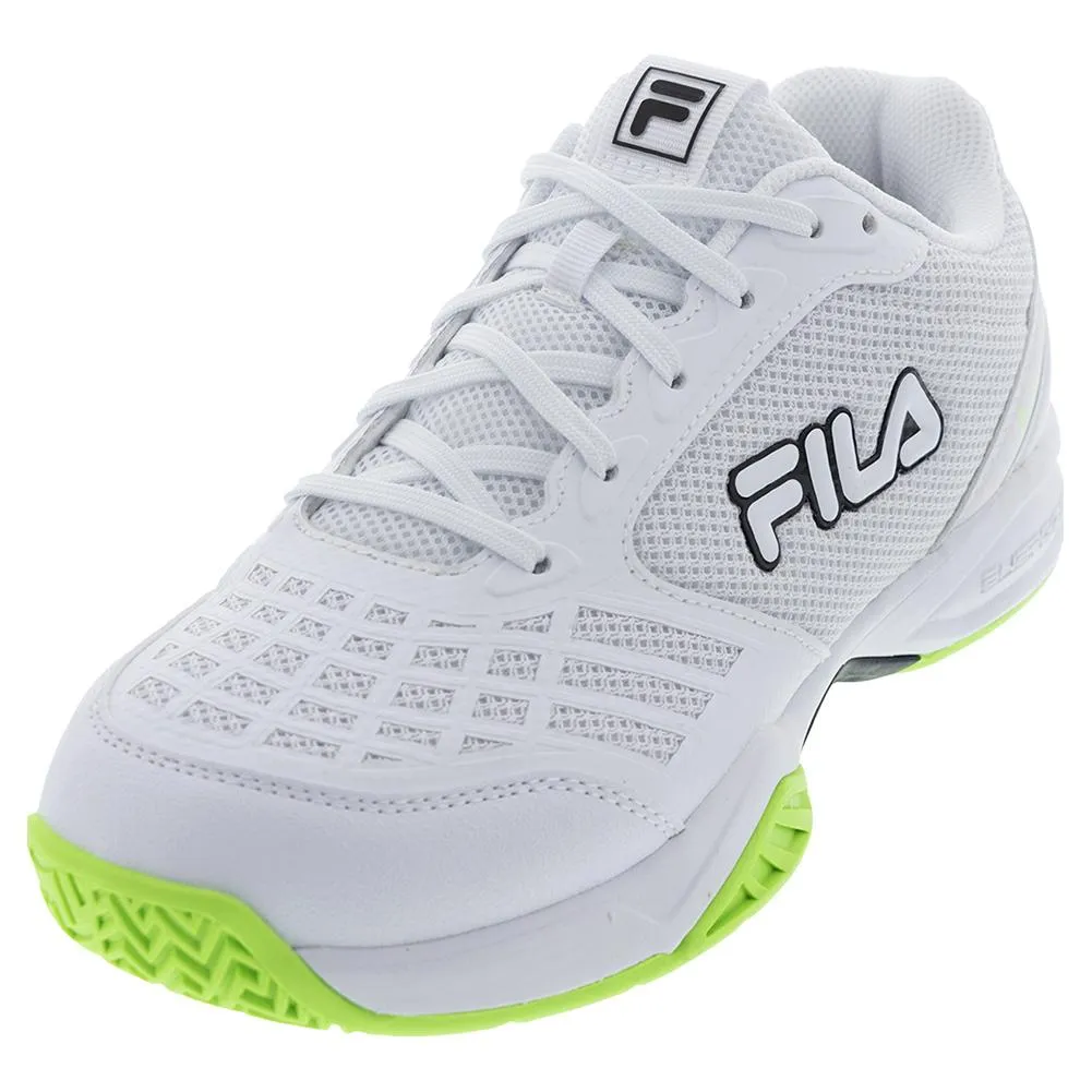 Juniors Axilus 3 Tennis Shoes White and Black