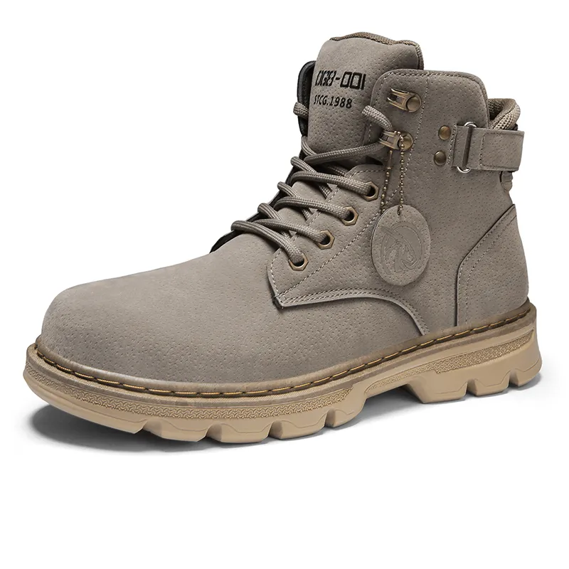 kkboxly kkboxly Men Classic Comfy round Toe Non Sip Outdoor Tooling Boots