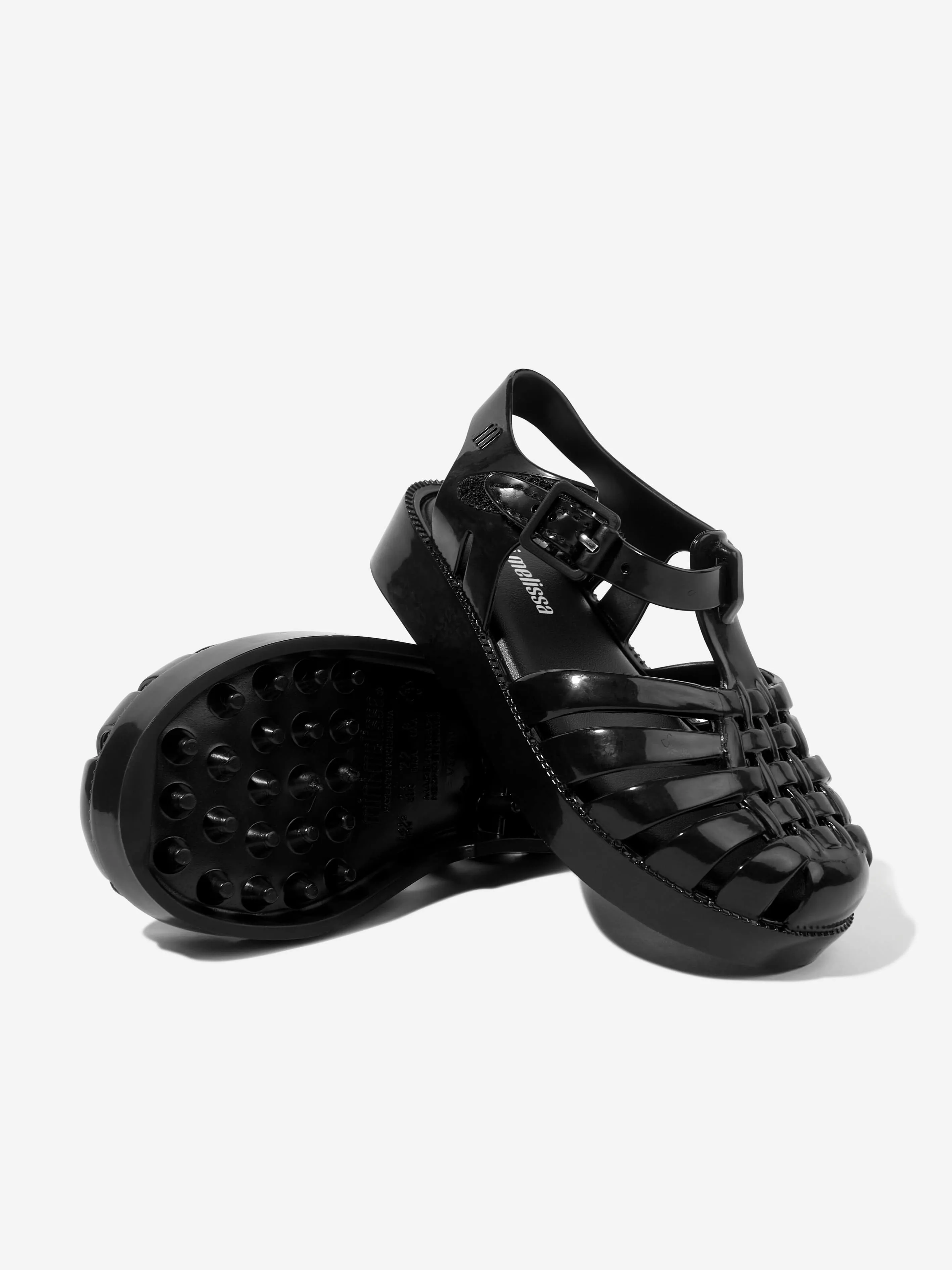 Mini Melissa Girls Possession Sandals in Black