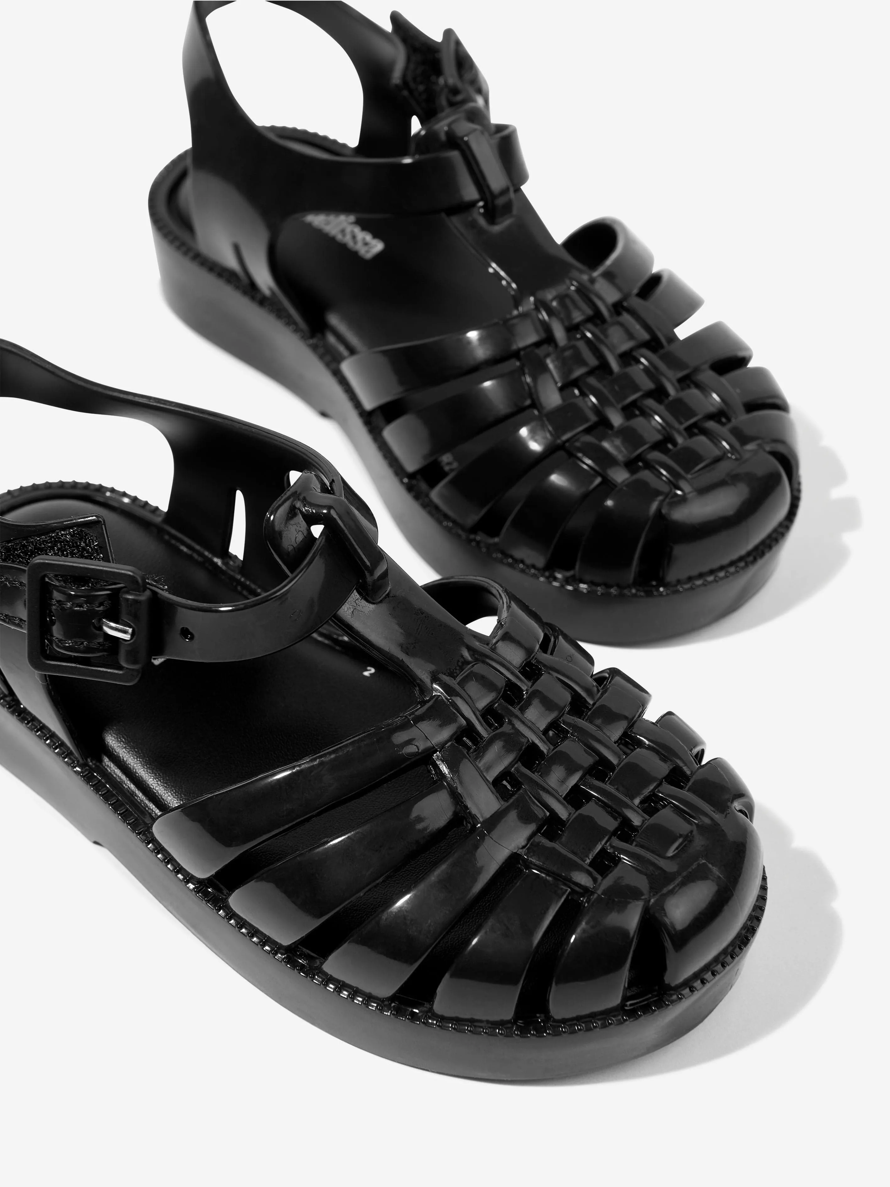 Mini Melissa Girls Possession Sandals in Black