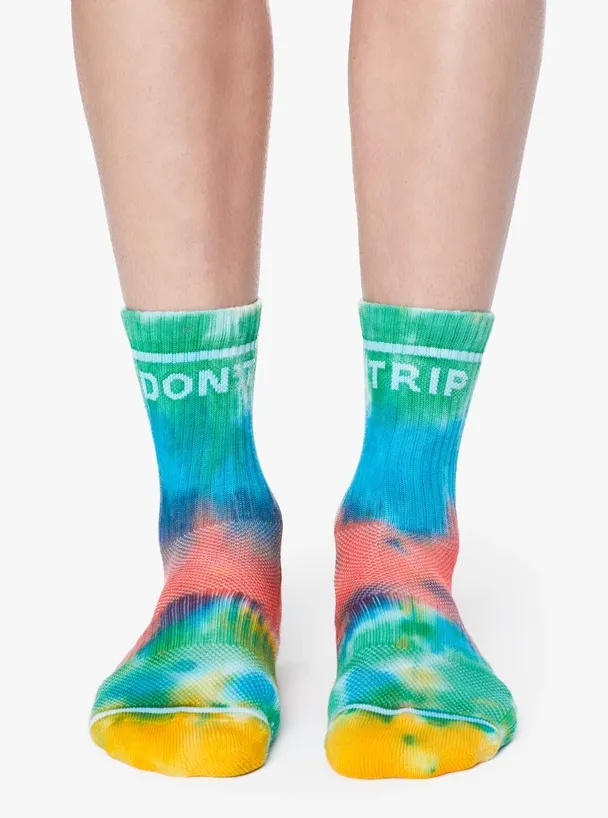 Mother Denim - Baby Steps Don't Trip Tie Dye Socks