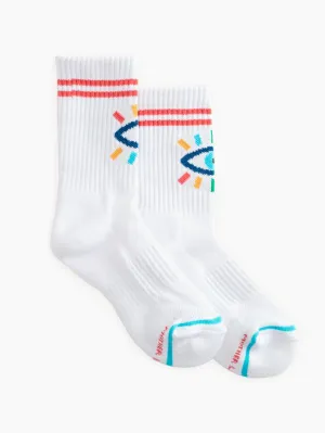 Mother Denim - Baby Steps Socks in Blue Rainbow Eyes