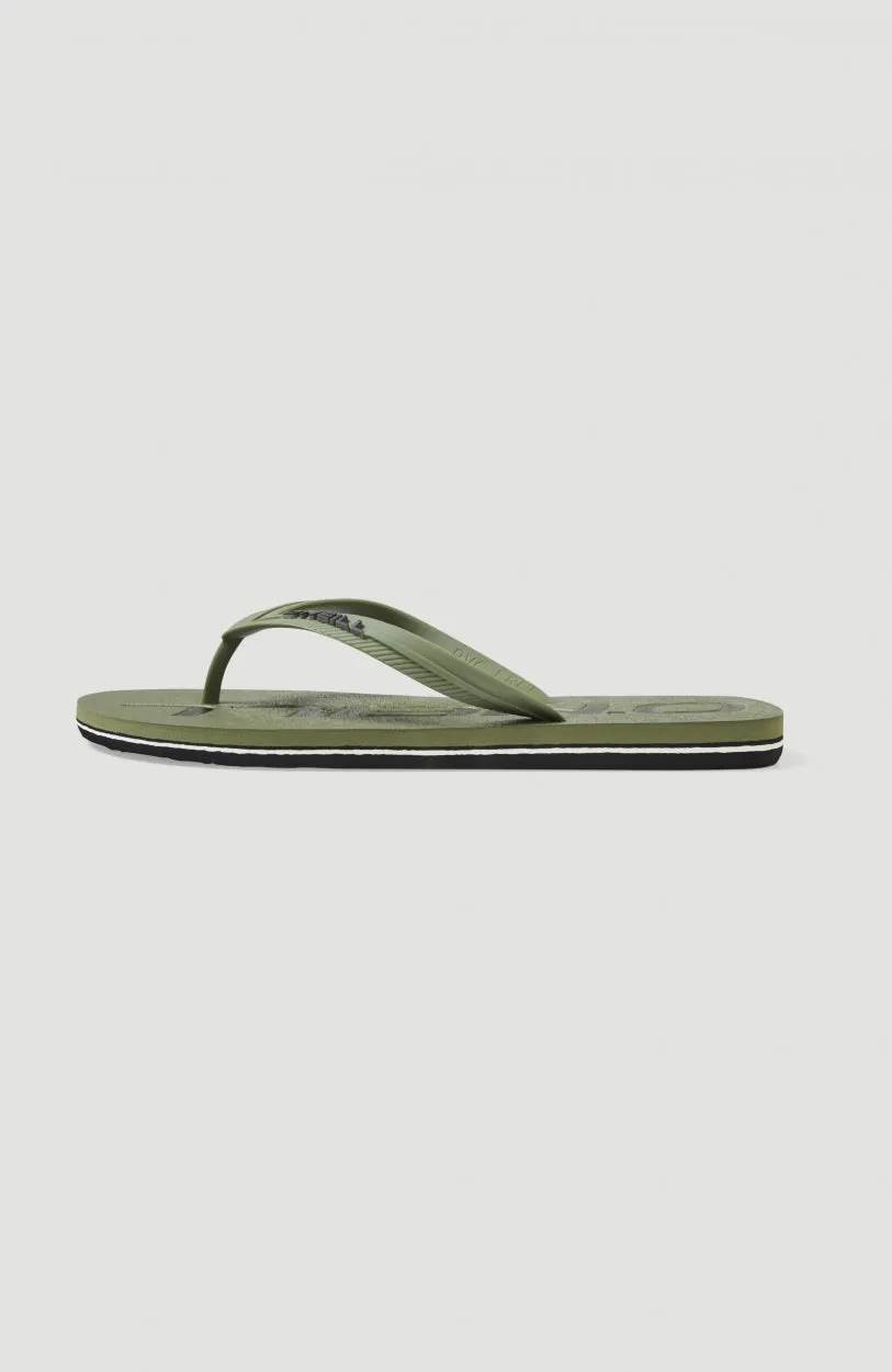 Profile Logo Sandals | Deep Lichen Green