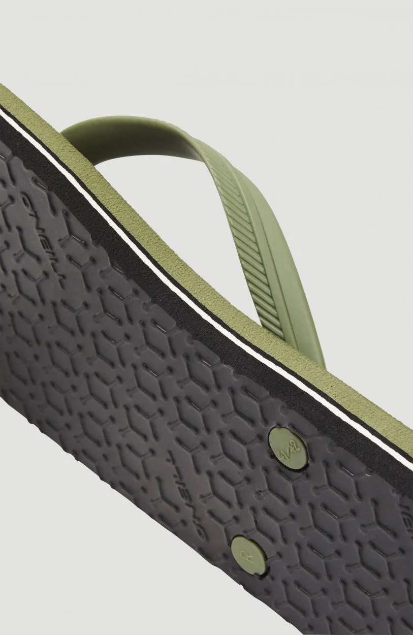 Profile Logo Sandals | Deep Lichen Green