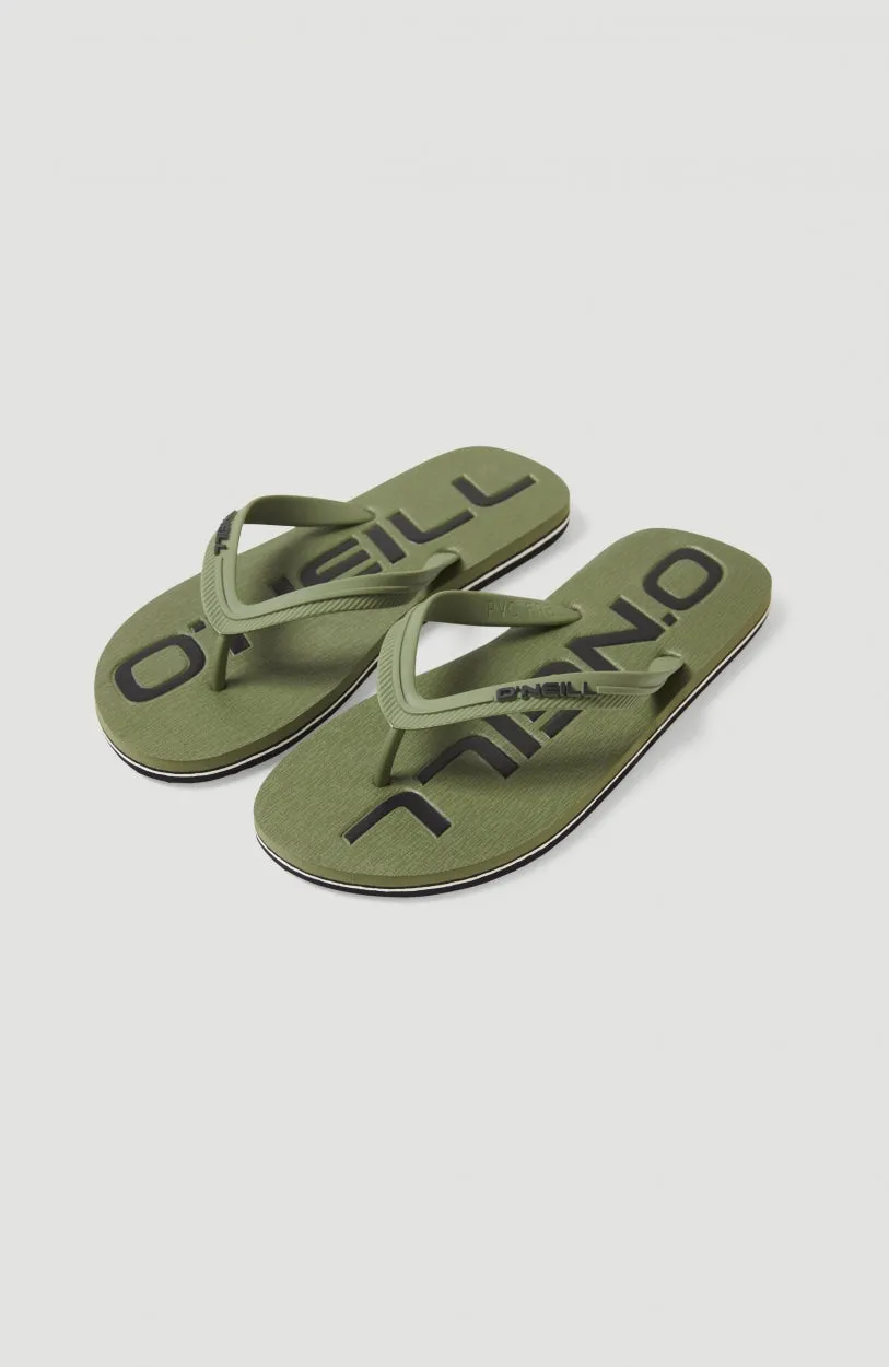 Profile Logo Sandals | Deep Lichen Green