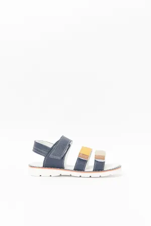 Senior Boys Navy Colour Block Comfort Sandal