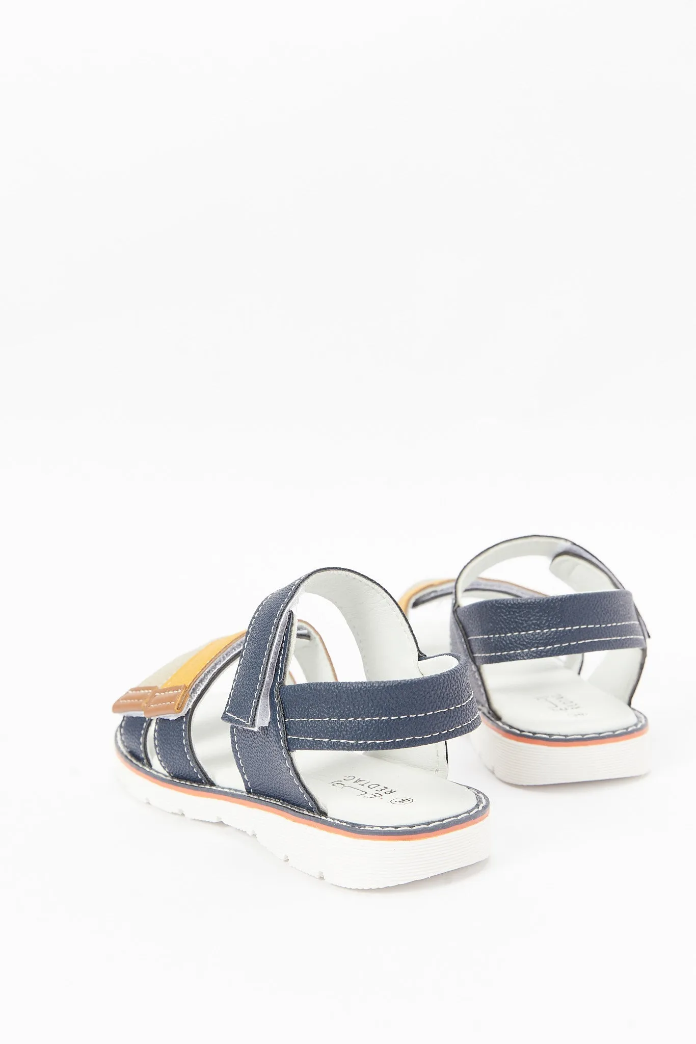 Senior Boys Navy Colour Block Comfort Sandal