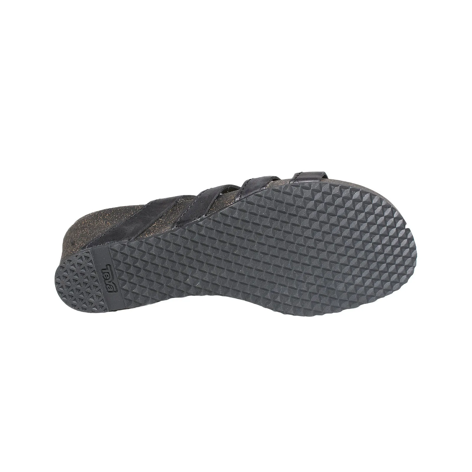 Teva Ysidro Slide Wedge Black Sandals - Women's