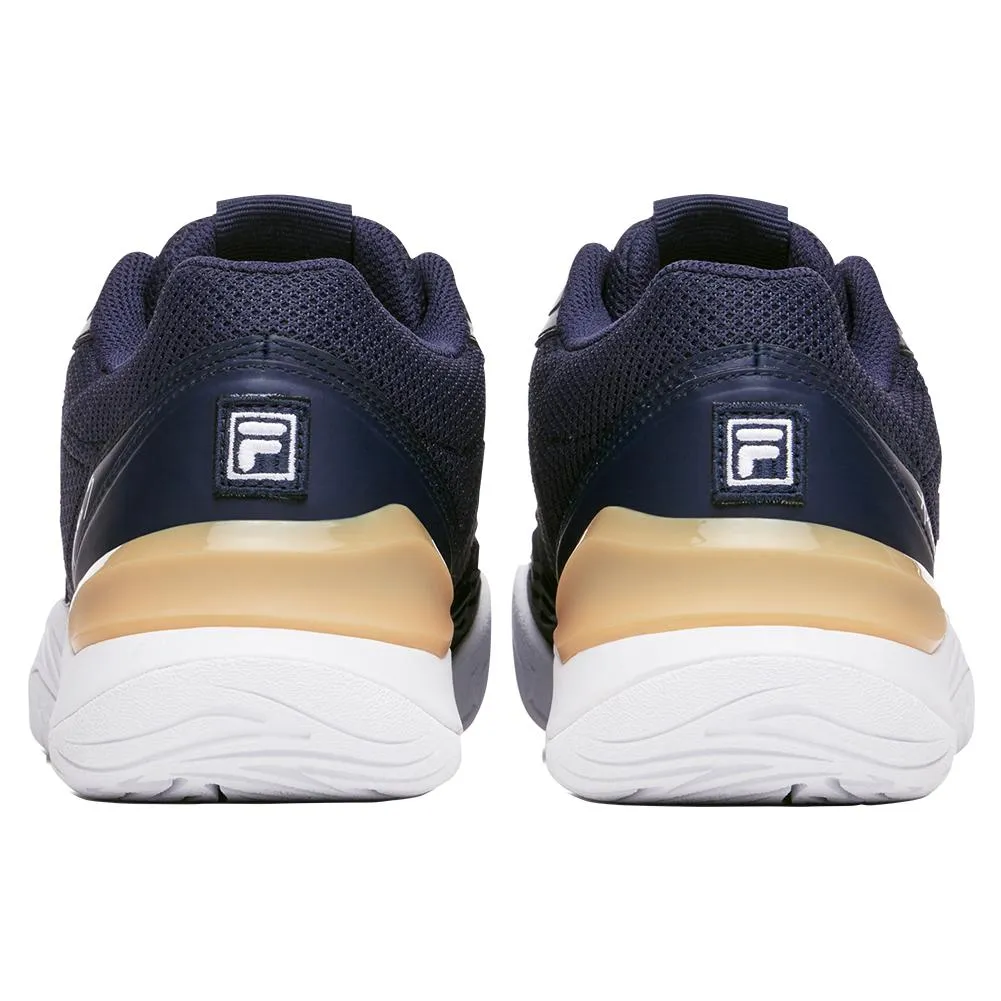 Women's Axilus 3 Tennis Shoes Navy and White