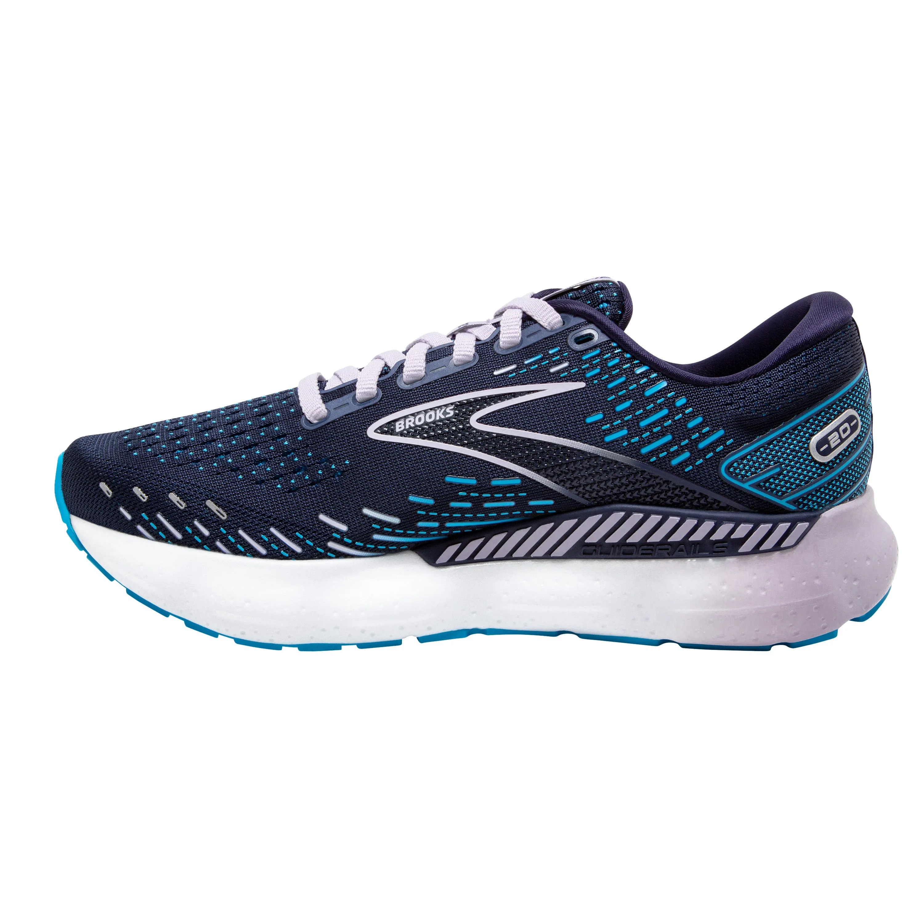 Women's Brooks Glycerin GTS 20 Color: Peacoat/Ocean/Lilac