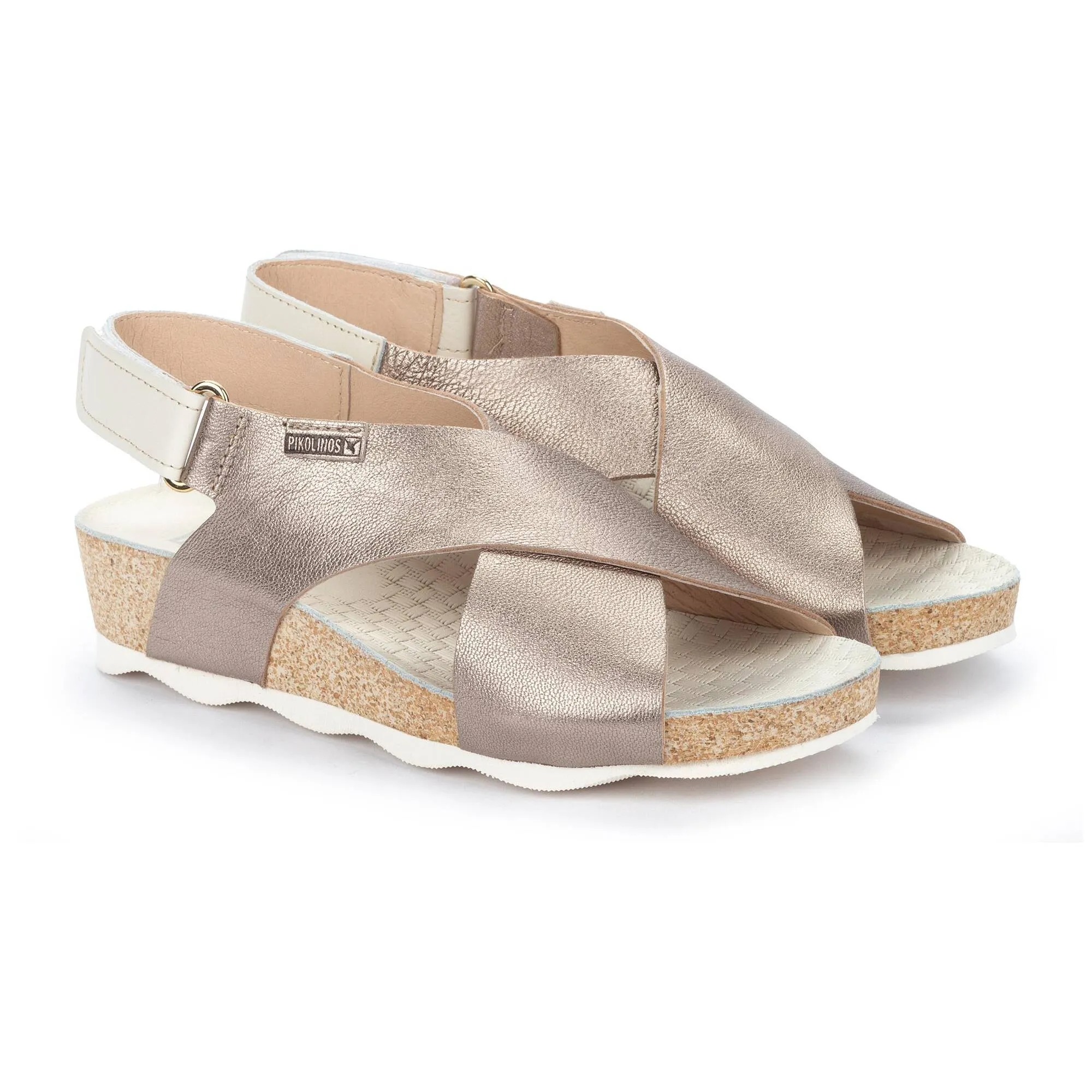 WOMEN'S PIKOLINOS MAHON CROSS - STRAPPED SANDAL | STONE