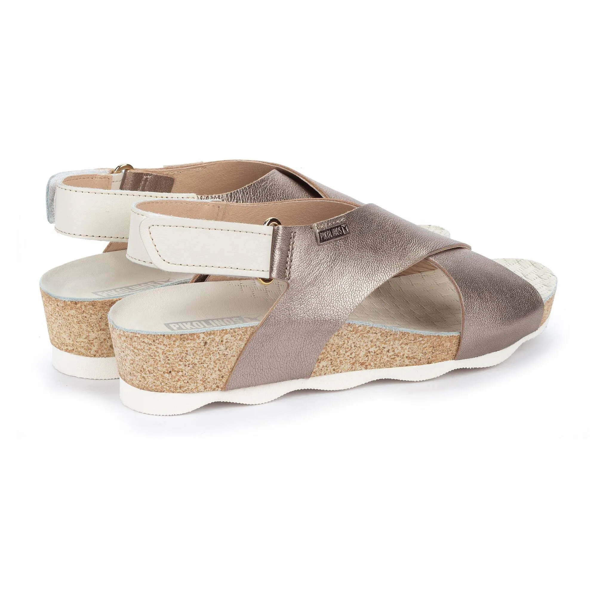 WOMEN'S PIKOLINOS MAHON CROSS - STRAPPED SANDAL | STONE